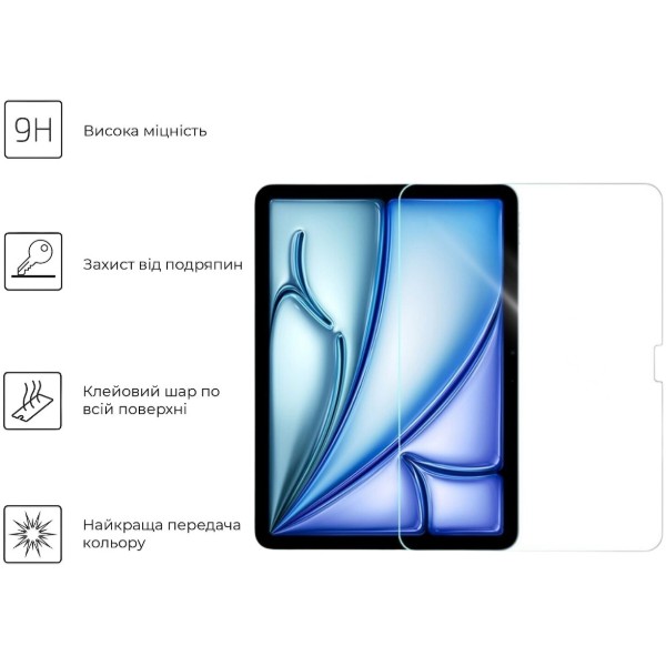 Фото - Захисне скло для планшета BeCover for Apple iPad Air 13" M4 2026 (715172)